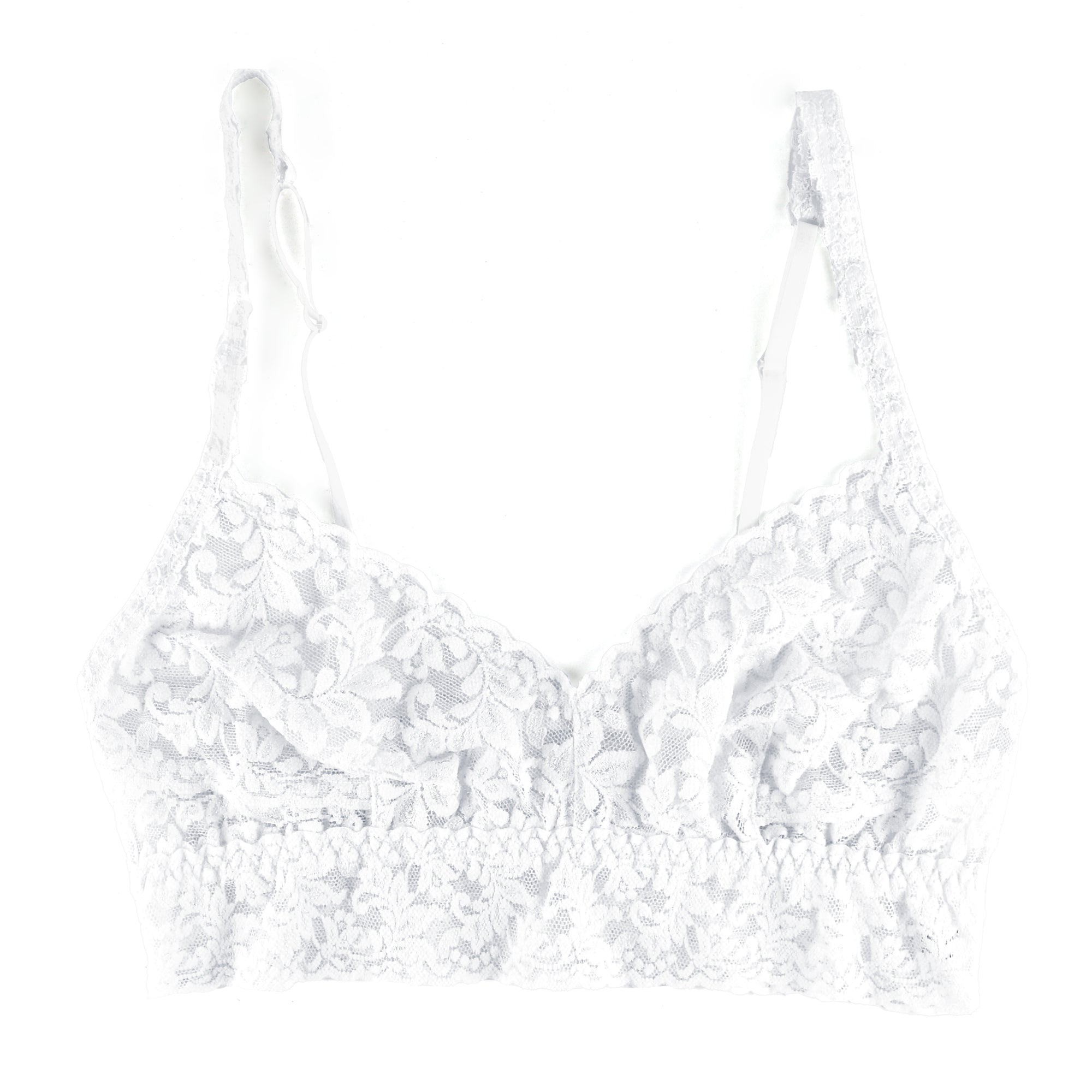 Vneck Retro Bralette | White