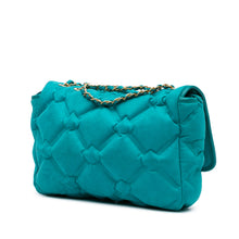 Chanel | Pre-Owned Small Iridescent Calfskin Chesterfield Flap | Blue/Turquoise