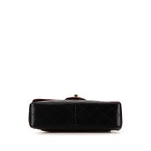 Chanel | Pre-Owned CC Bicolor Quilted Lambskin Single Flap | Black