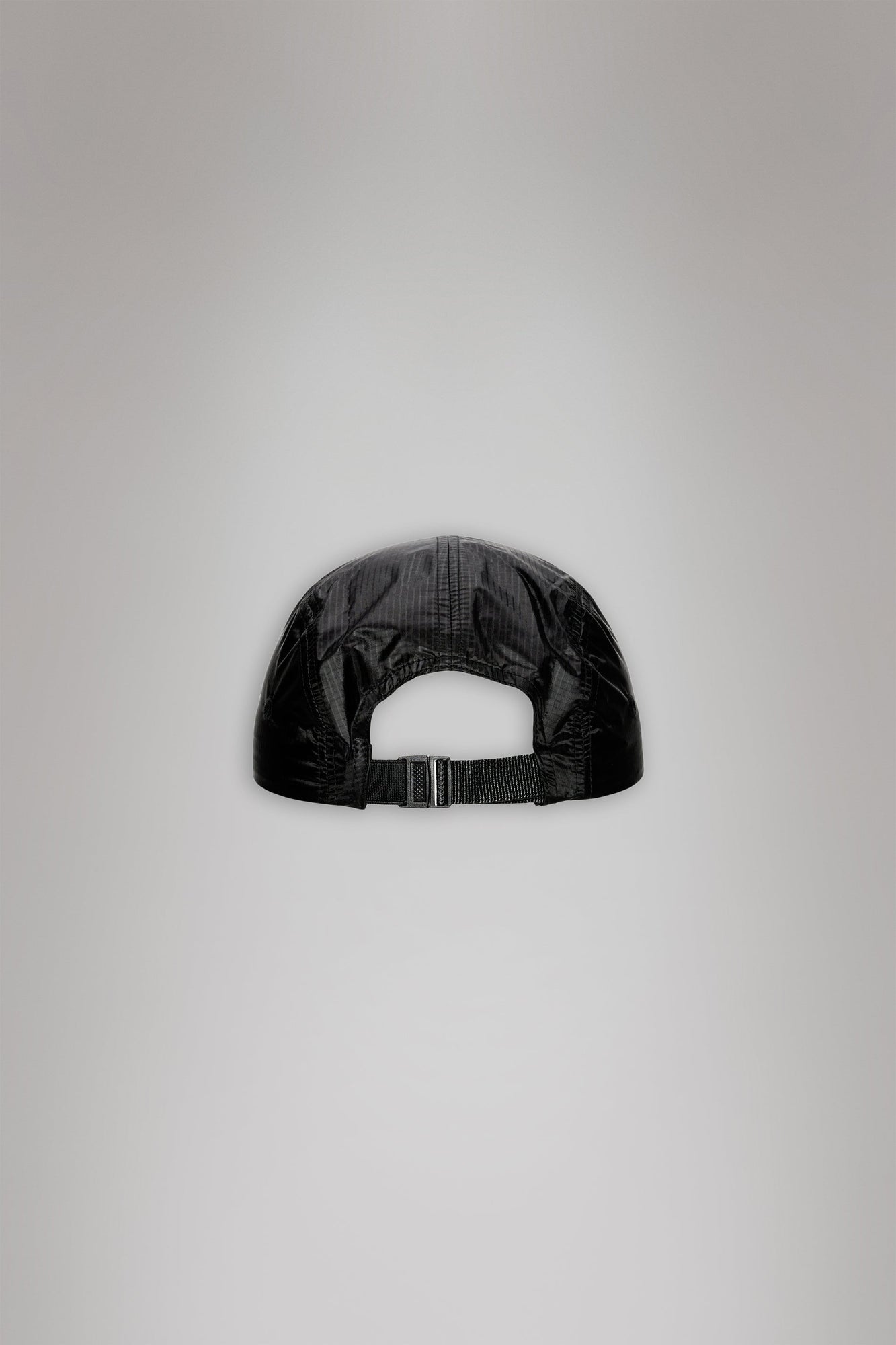 RAINS 5 Panel Ripstop Cap Black Headwear
