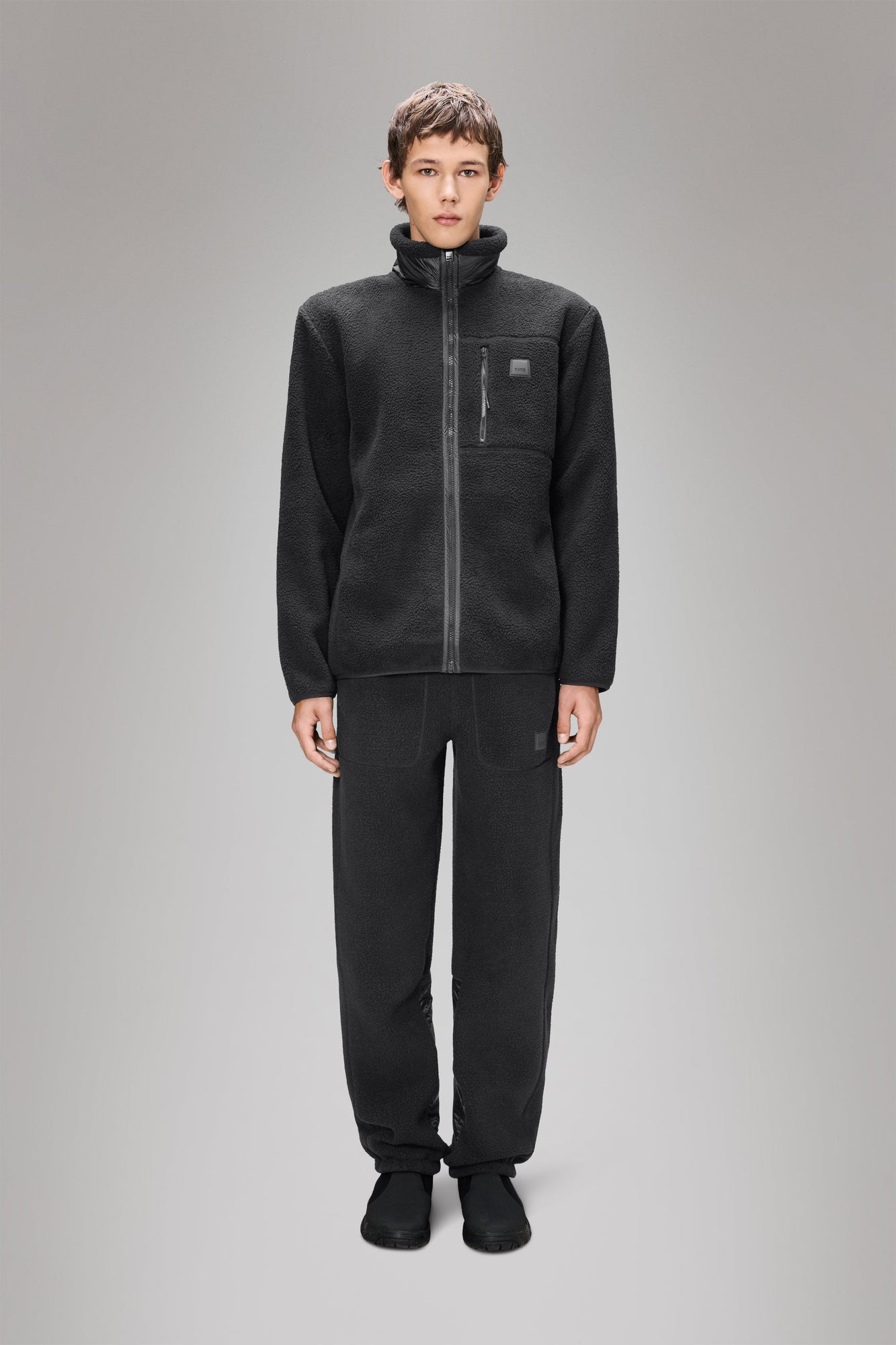 Rains Yermo Fleece Jacket Black Jacket