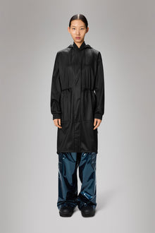 Rains String W Parka Black Grain Jacket