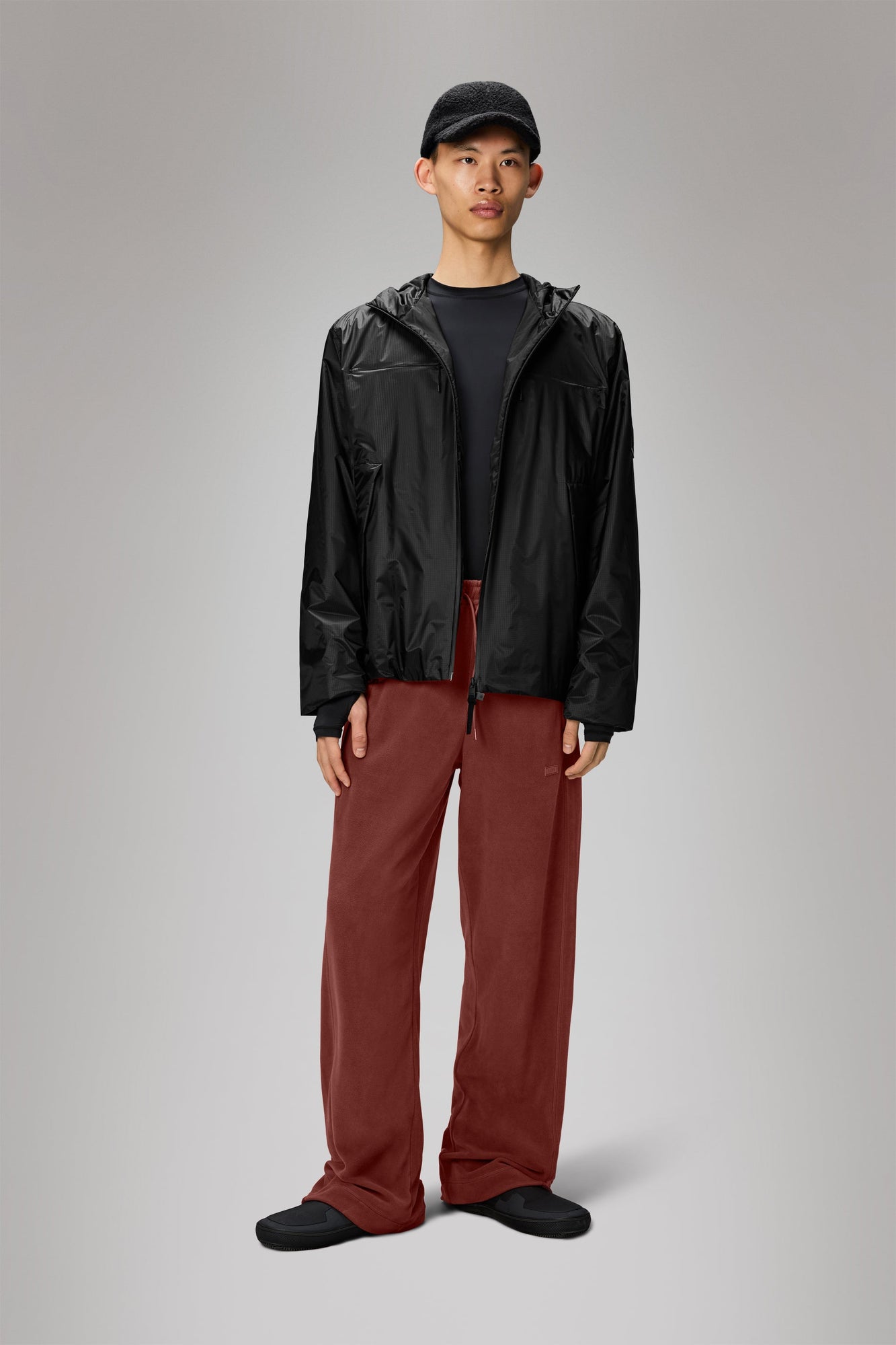 RAINS Kauto Insulated Pocket Jacket Black Jacket