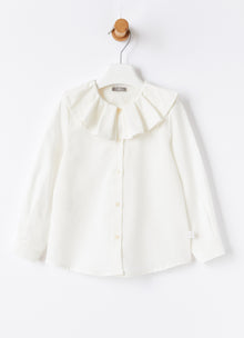 Maxi Ruffle Collar Blouse | Milk