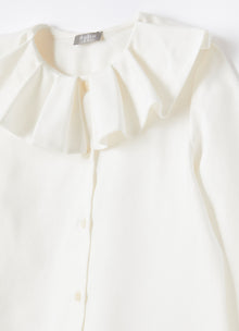 Maxi Ruffle Collar Blouse | Milk