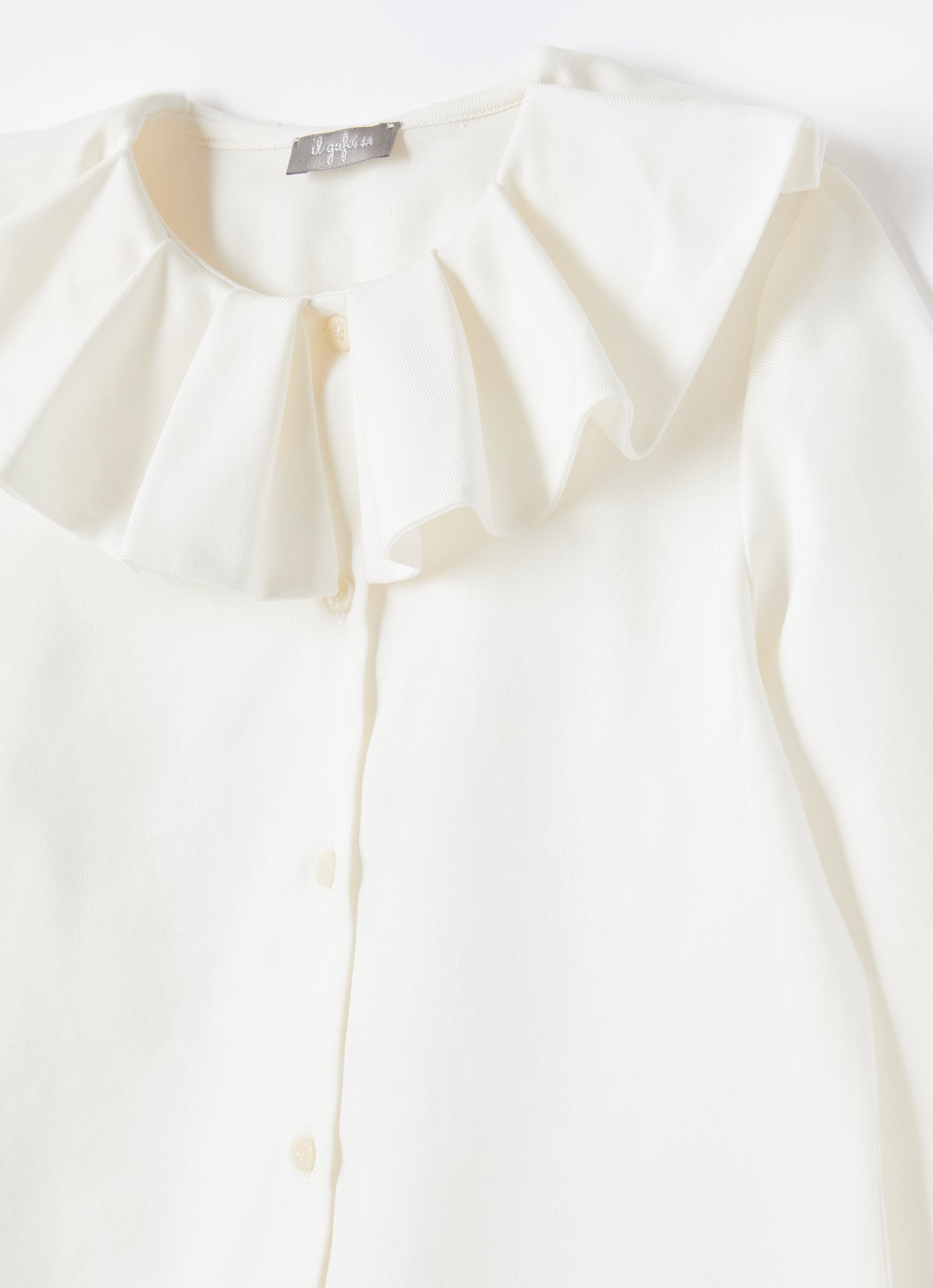 Maxi Ruffle Collar Blouse | Milk