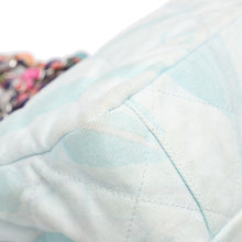 Chanel | Pre-Owned Quilted Jungle Jeans Flap | Blue/Light Blue