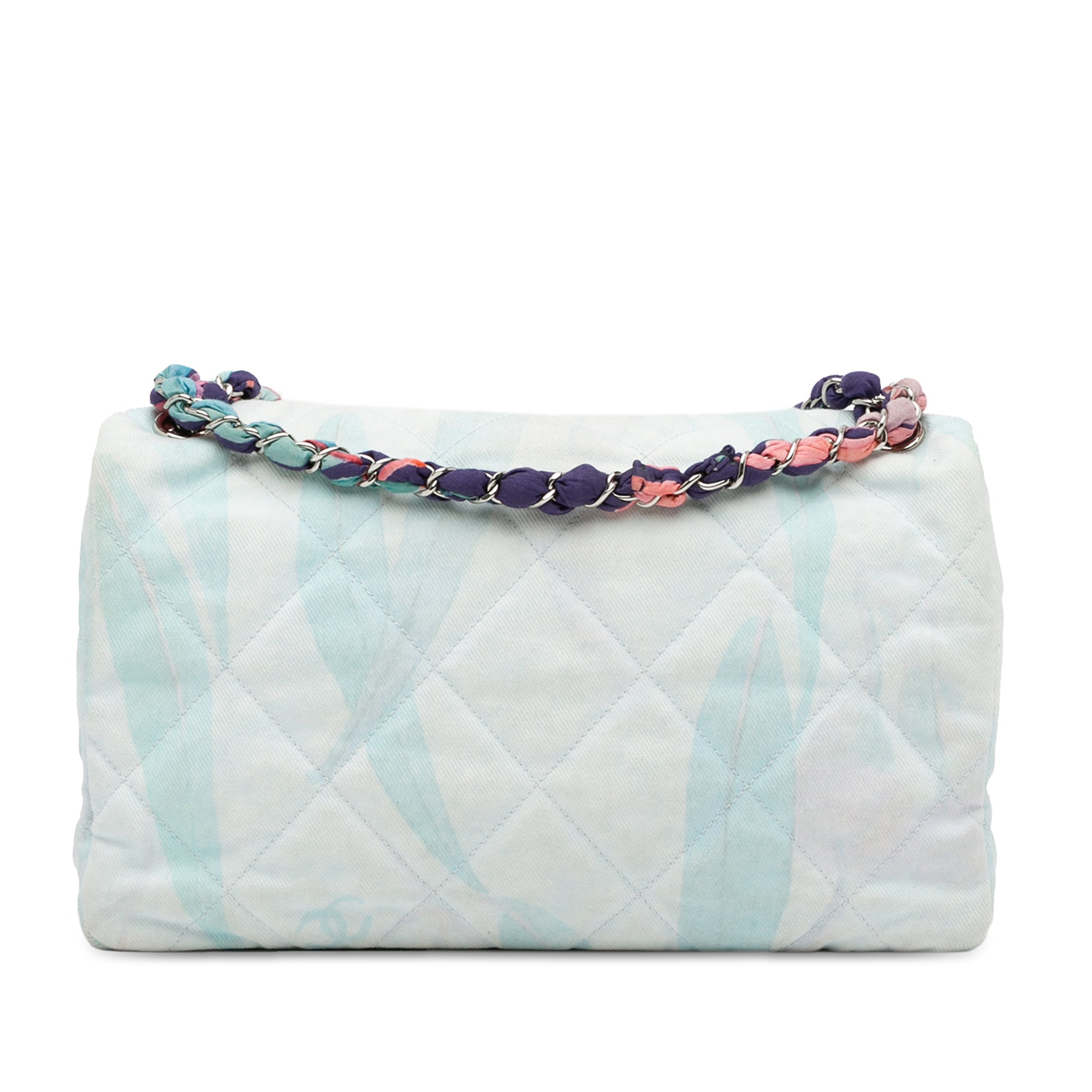 Chanel | Pre-Owned Quilted Jungle Jeans Flap | Blue