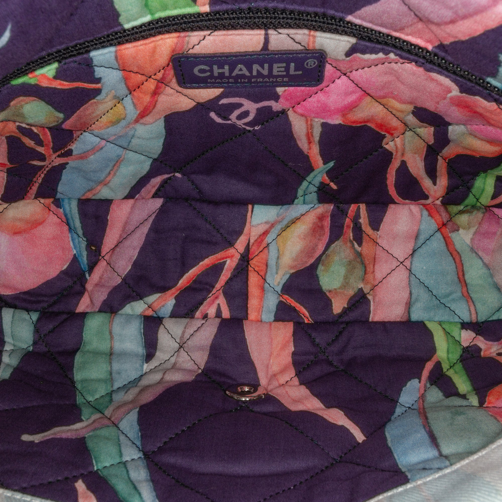 Chanel | Pre-Owned Quilted Jungle Jeans Flap | Blue