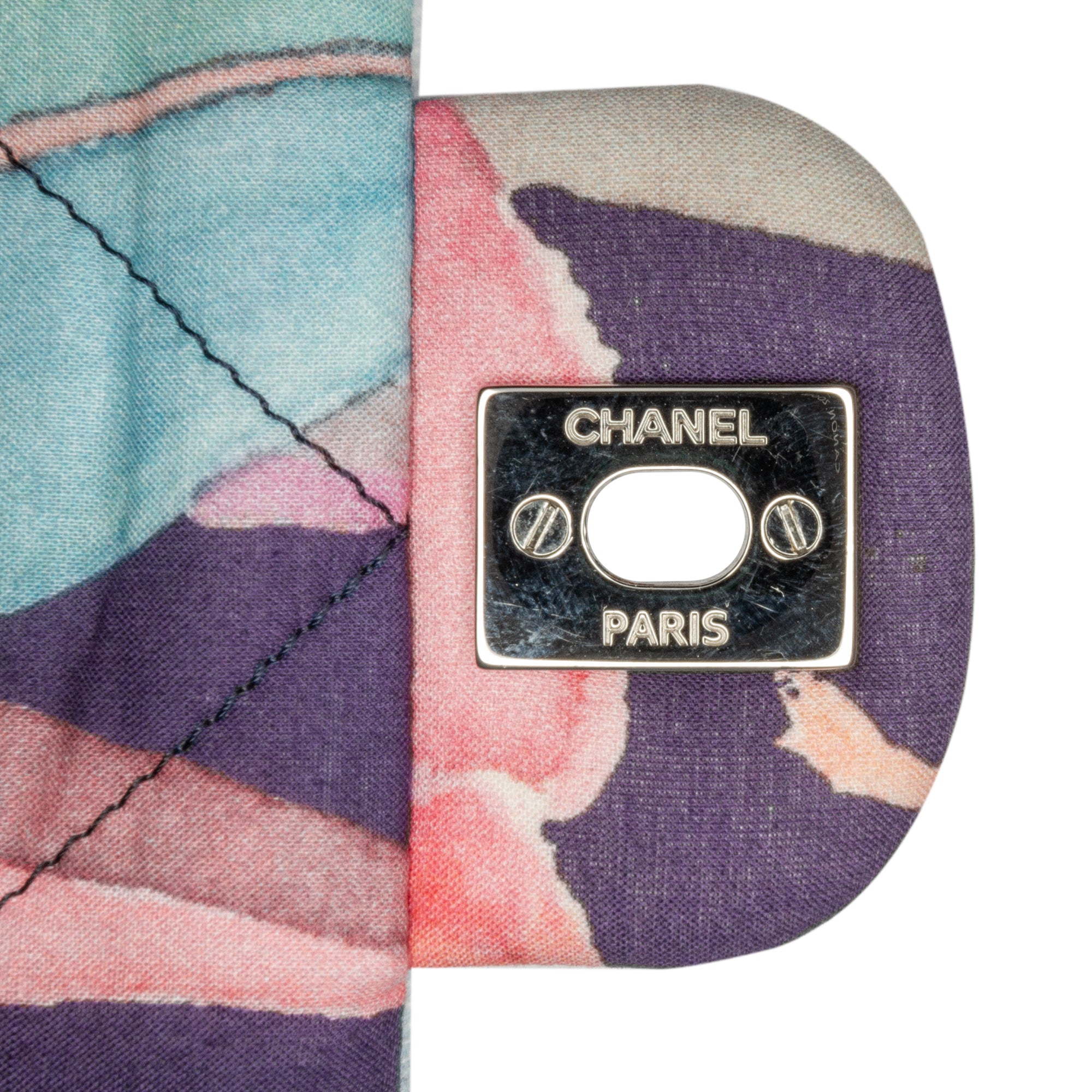 Chanel | Pre-Owned Quilted Jungle Jeans Flap | Blue