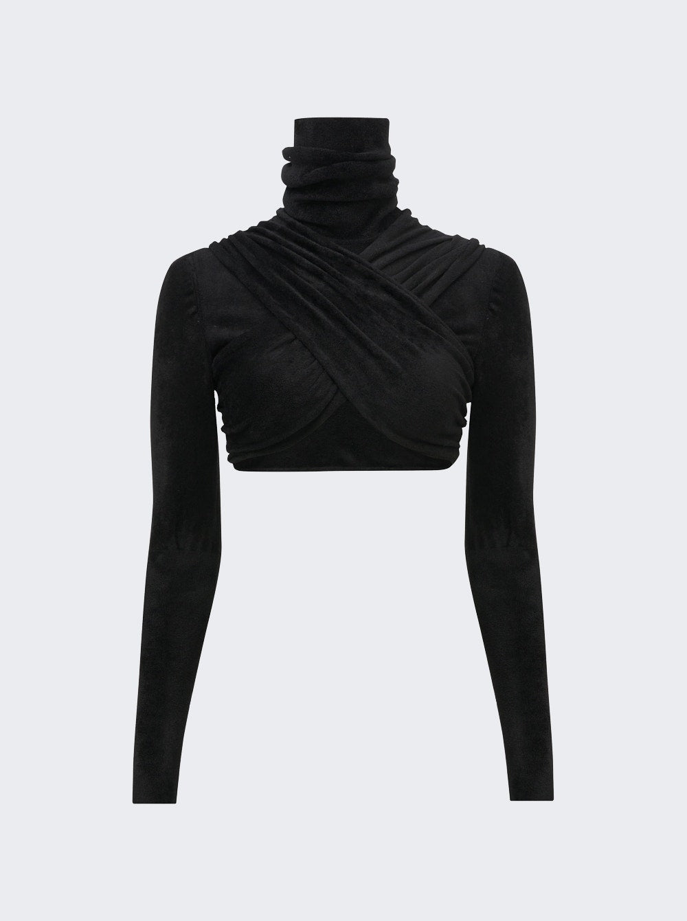 Women | ALAÏA | Draped Blouse | Black