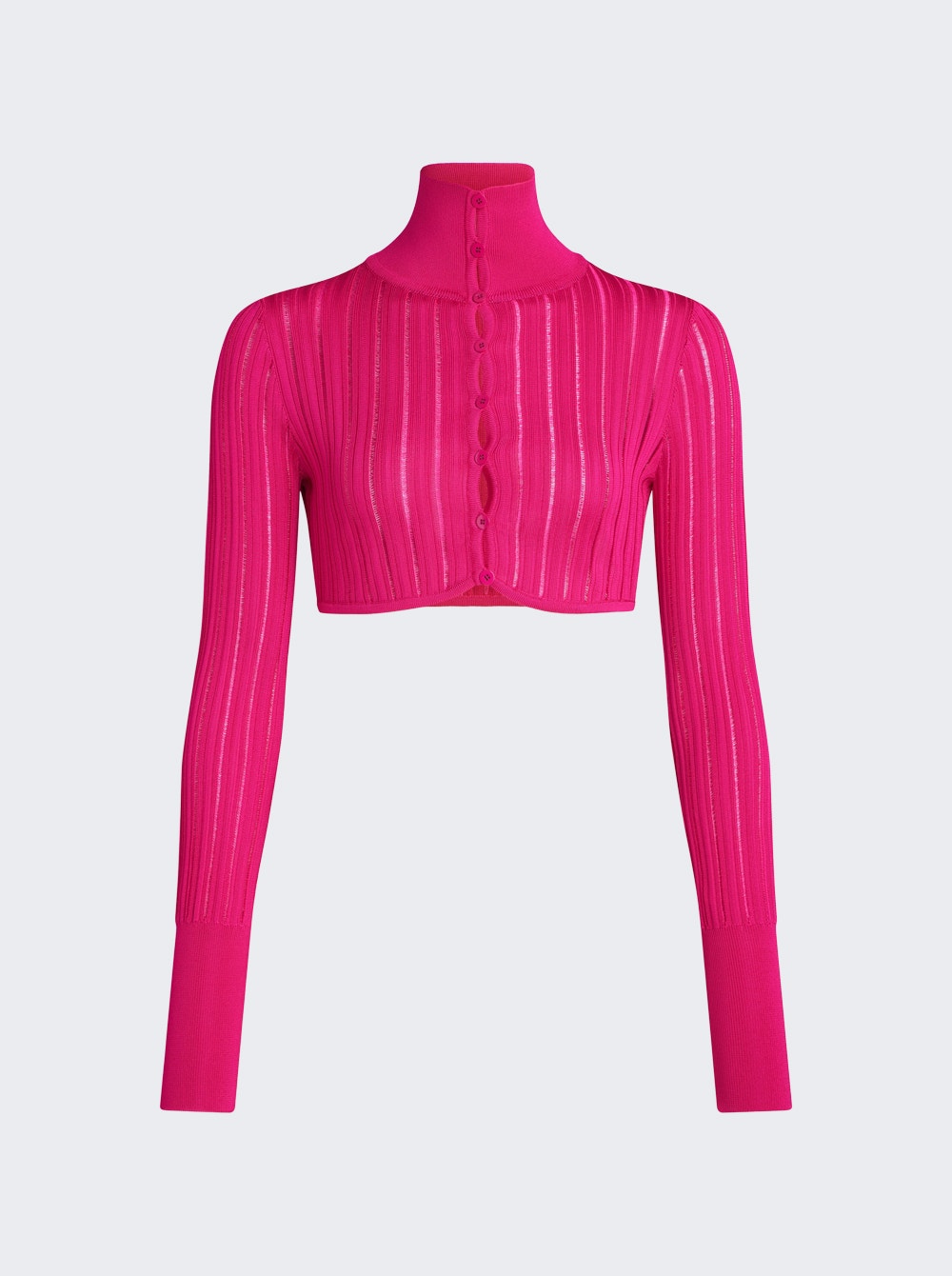 Women | ALAÏA | Crinoline Cardigan Bougainvillea | Pink
