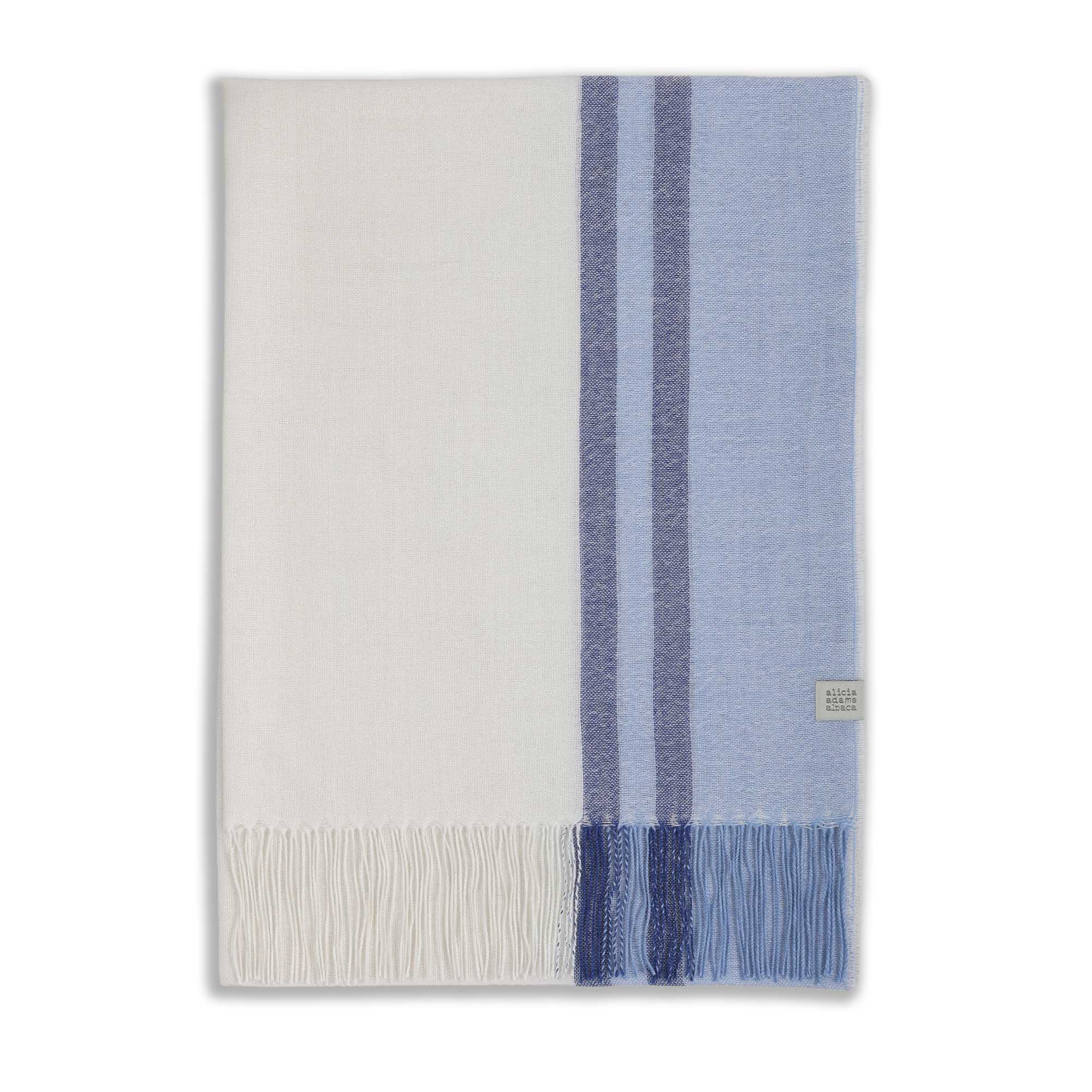 Unisex | Maui Wrap | Striped Blue / Ivory