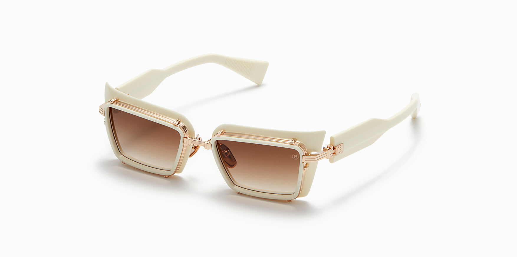 Womens | Admirable Sunglass | Bone - White Gold | Dark Brown Gradient