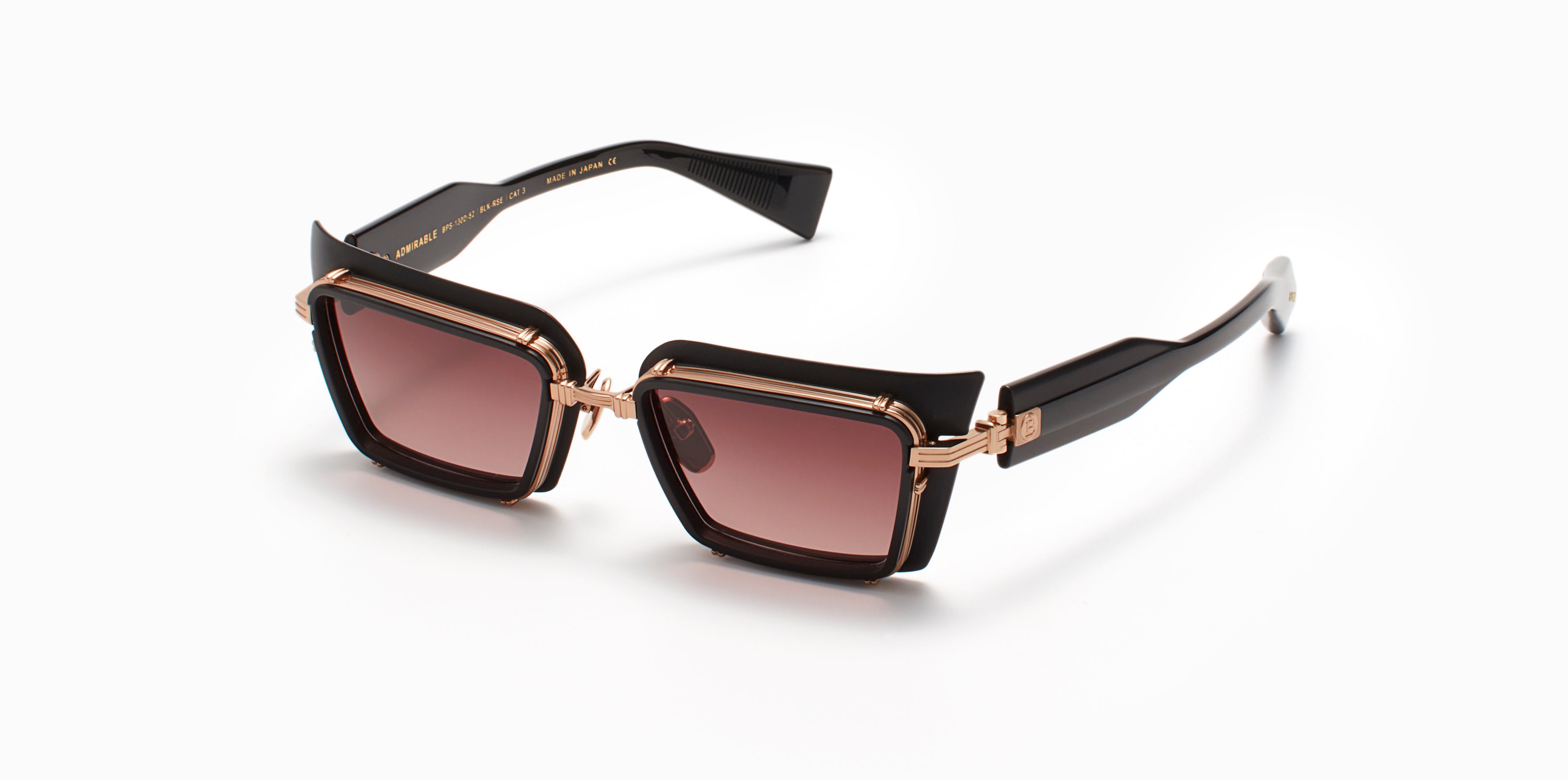 Womens | Admirable Sunglass | Matte Black - Rose Gold | Rose Gradient Polarized