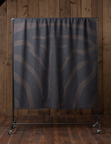 Home | Zebra Throw | Dark Taupe / Charcoal