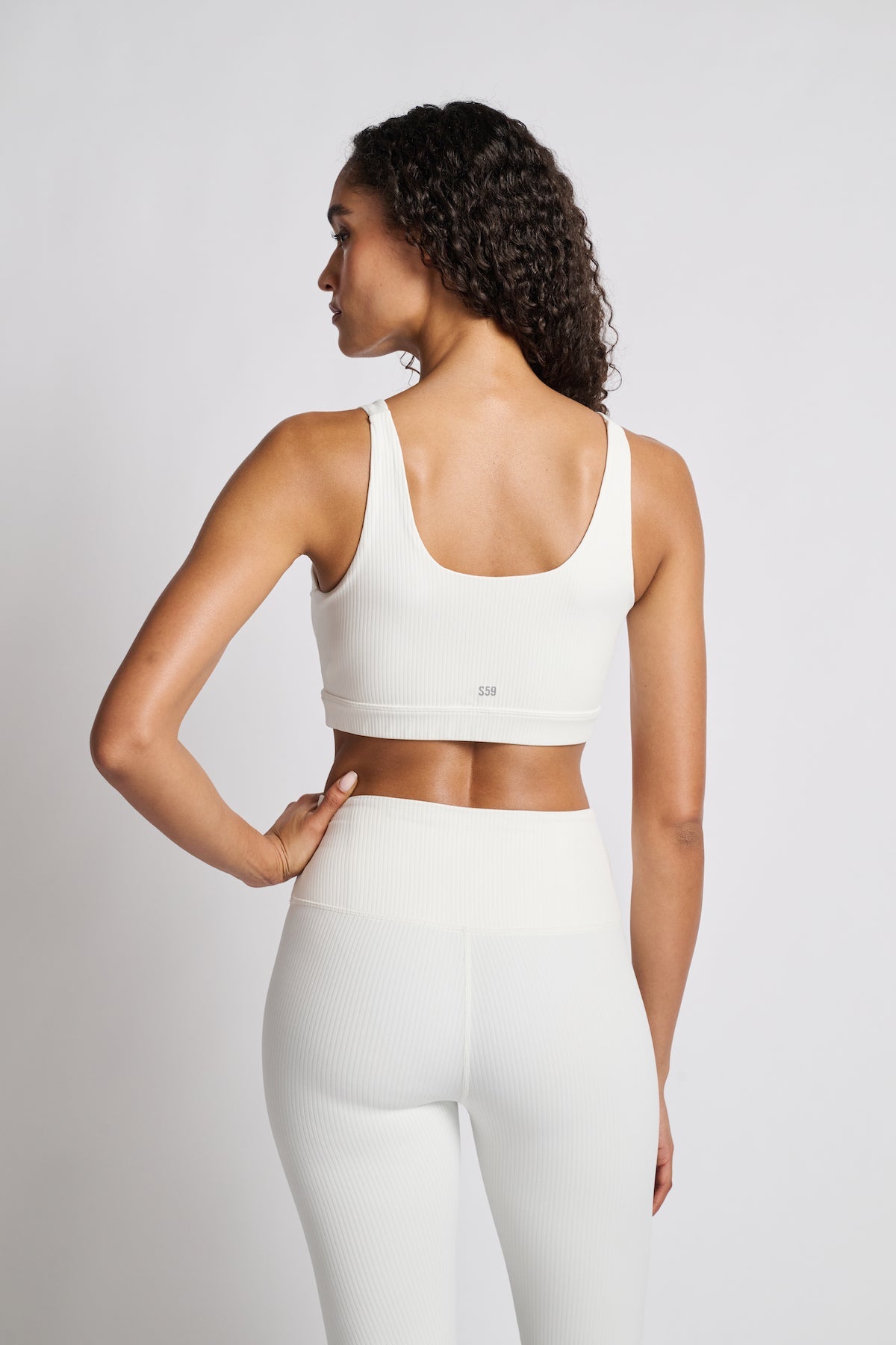 Splits59 | Airweight Rib Bra | White