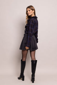 Abbey Skirt | Black Denim