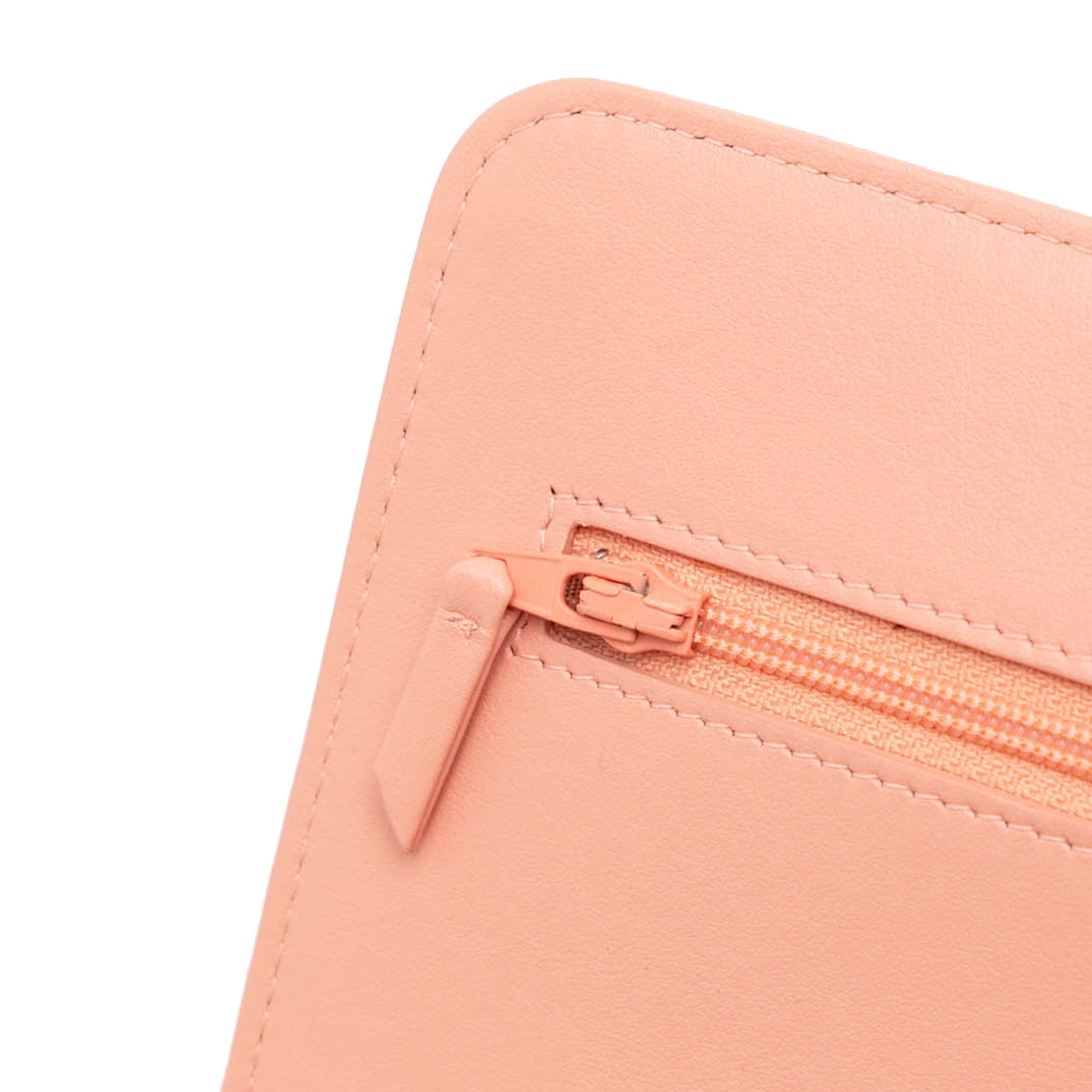 Chanel | Pre-Owned Quilted Caviar Boy Wallet on Chain | Pink/Salmon