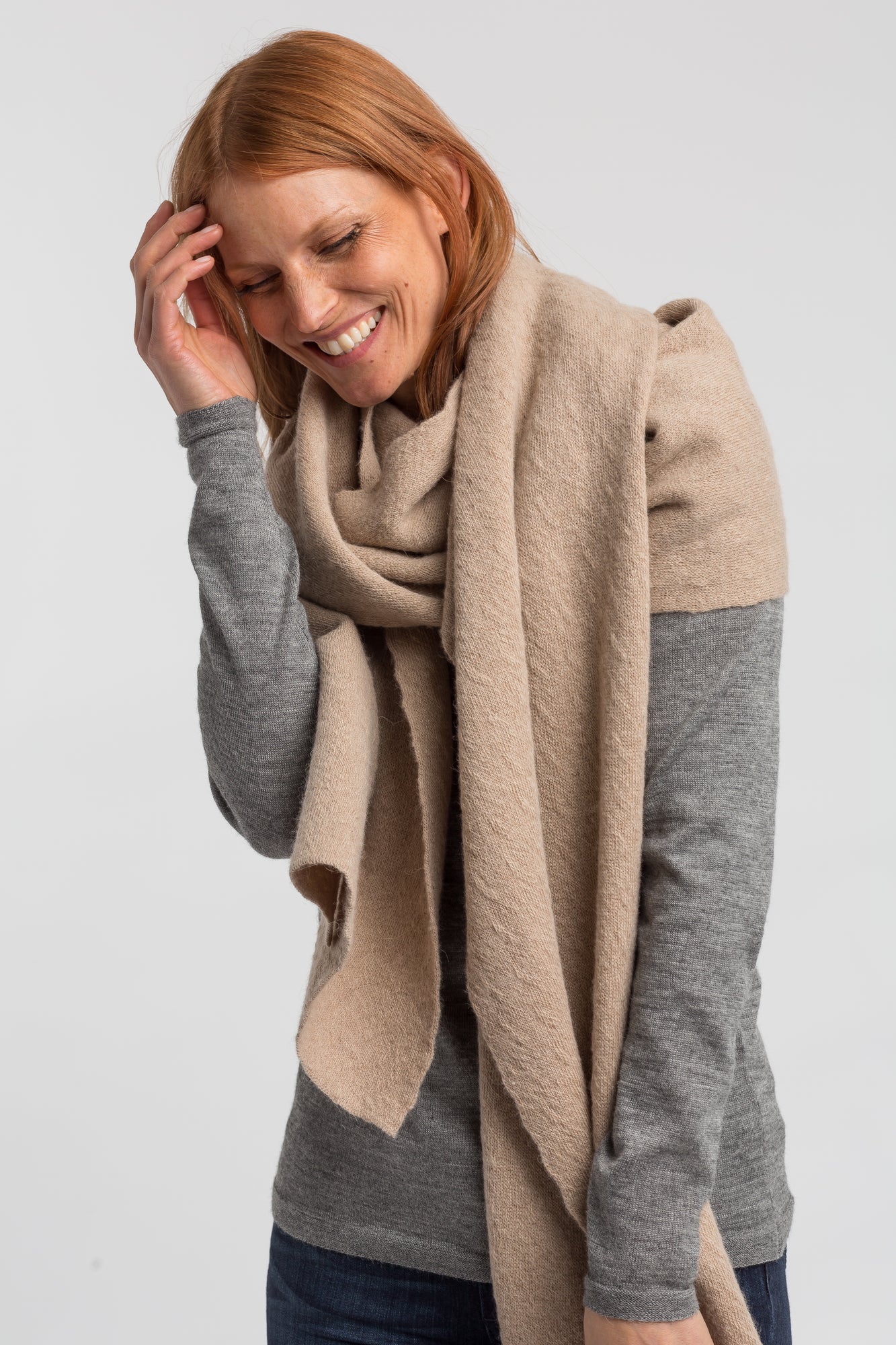 Womens | Big Sky Scarf | Beige