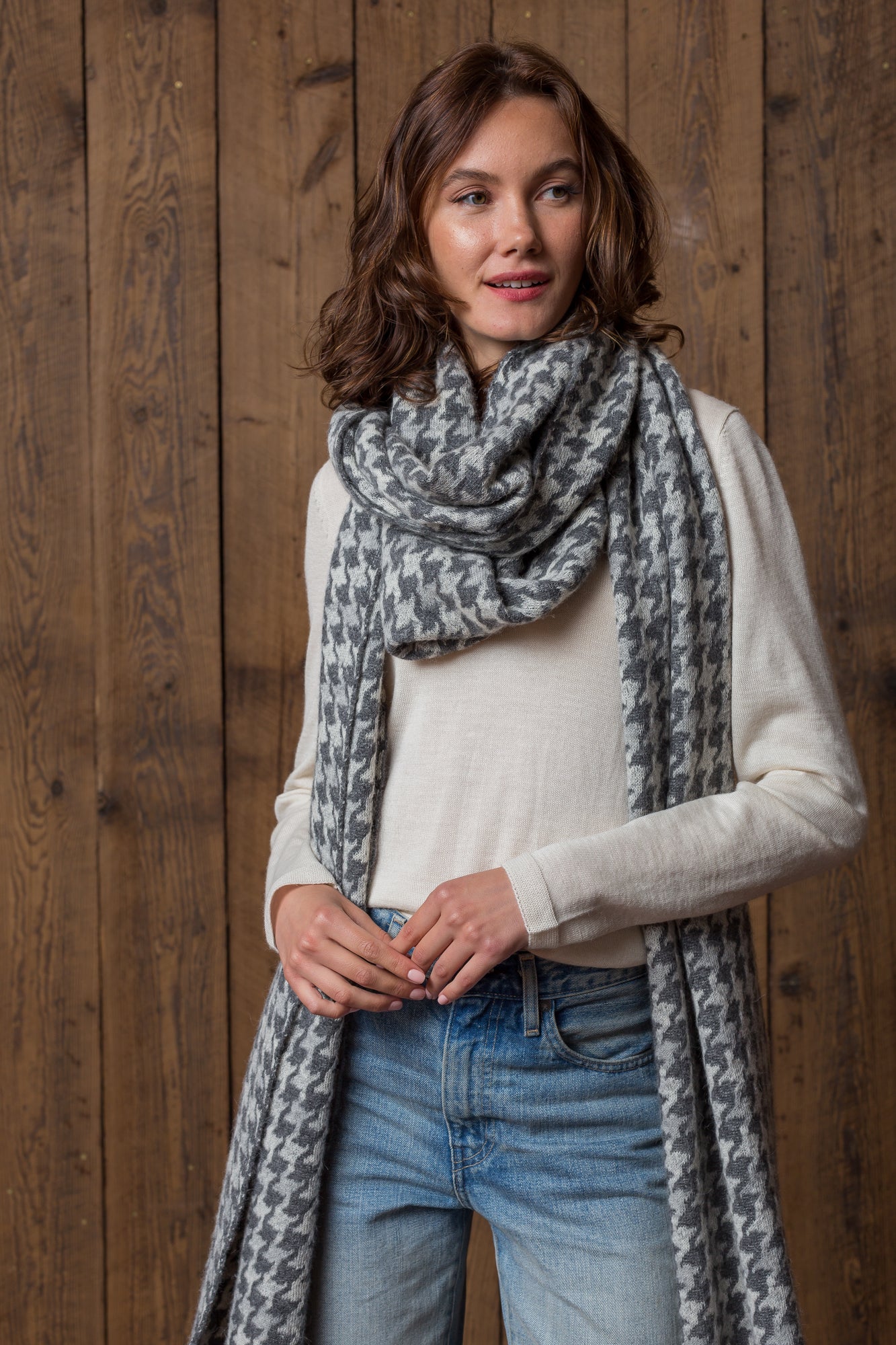 Womens | Big Sky Scarf | Grey Multi