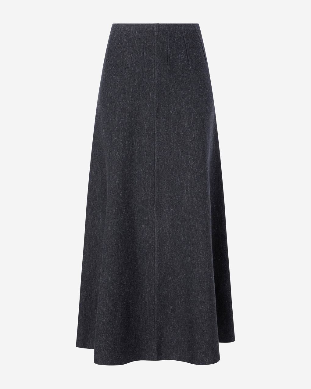 Womens | The Knit Corset Skirt in Wool-Silk Melange | Anthracite