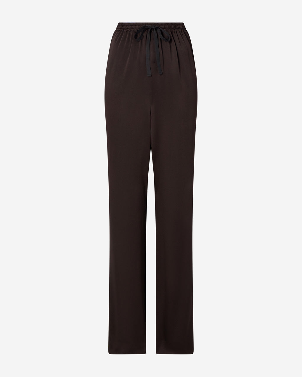 Womens | The Slouch Pants in Crepe-back Satin | Espresso
