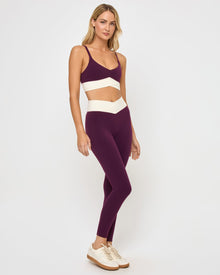 Unmatched Legging | Plum-Cream