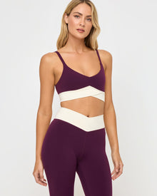 Unmatched Legging | Plum-Cream