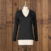 Womens | V Neck Sweater | Black