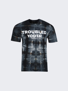 Men | NAHMIAS | Troubled Youth T-shirt Black Tie-dye