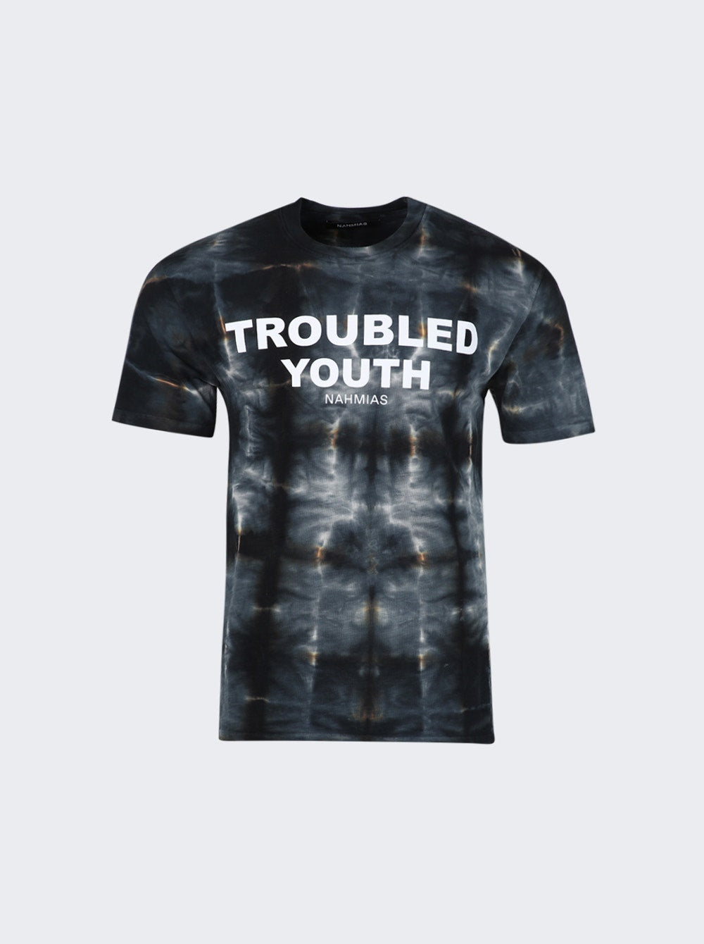 Men | NAHMIAS | Troubled Youth T-shirt Black Tie-dye