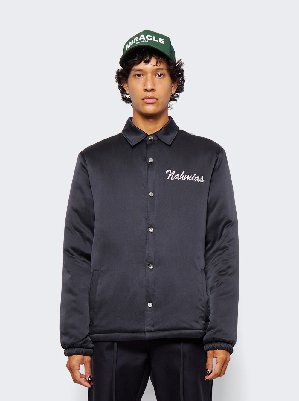Men | NAHMIAS | Summerland Rainbow Windbreaker Black Grey