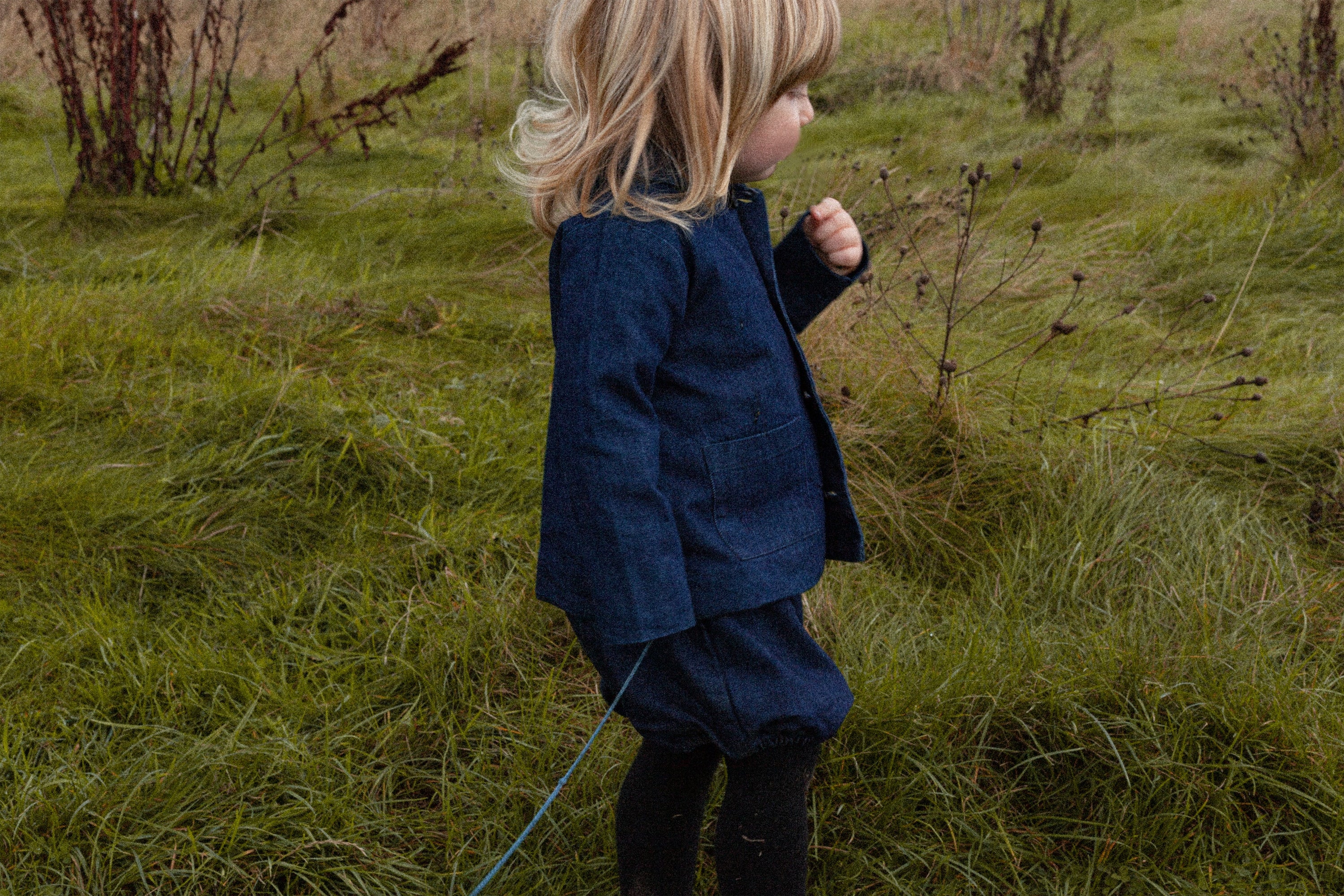 Unisex | Organic Denim Bloomers | Navy Blue