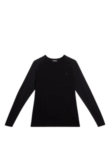 Bella Wool LS T-shirt in Black by J.Lindeberg