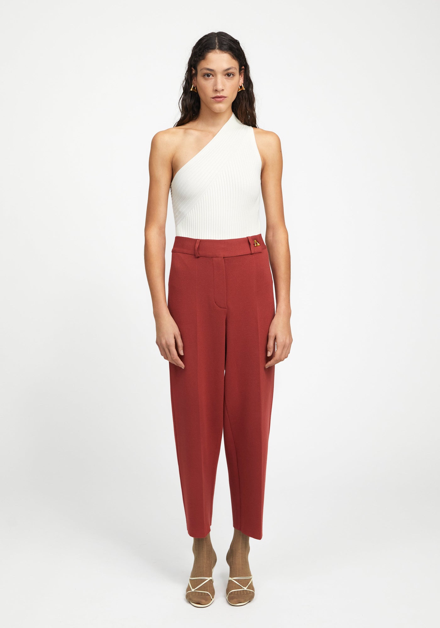 Madeleine Knitted Suiting Pants | Rosewood