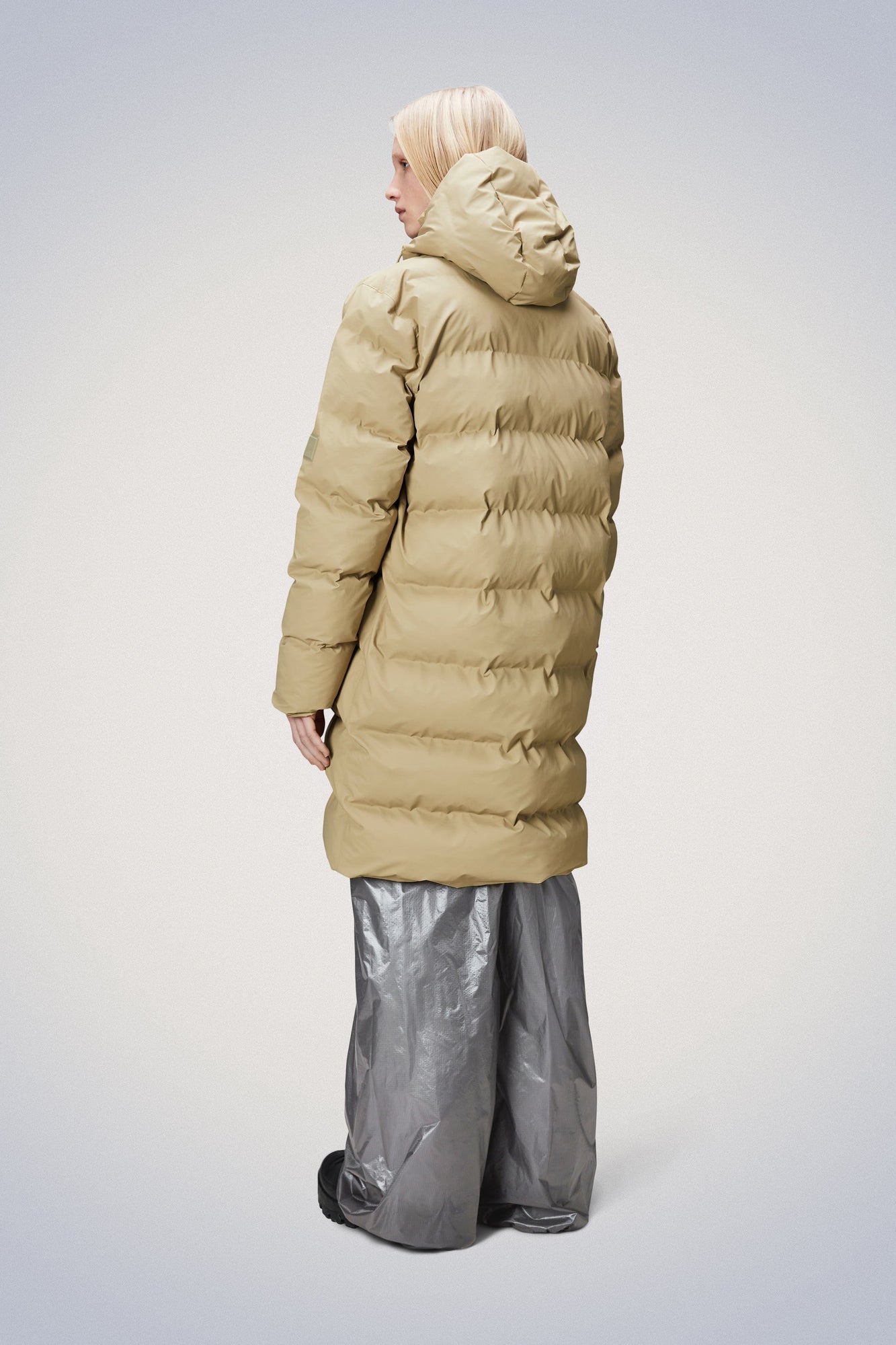 Rains Alta Long Puffer Jacket Jackets 24 Sand