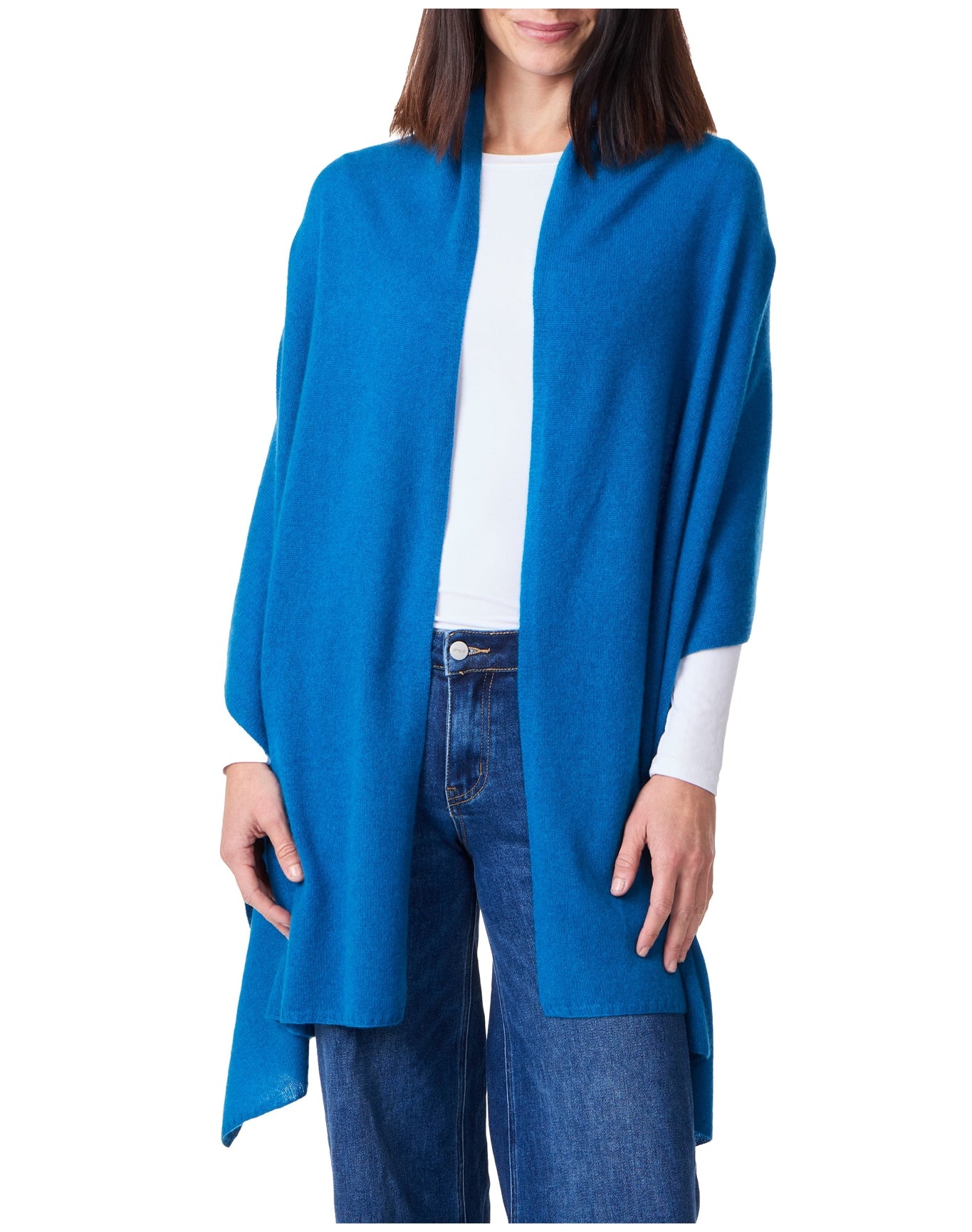 Amicale Cashmere | Women |Cashmere Feather Weight Travel Wrap | Seabird