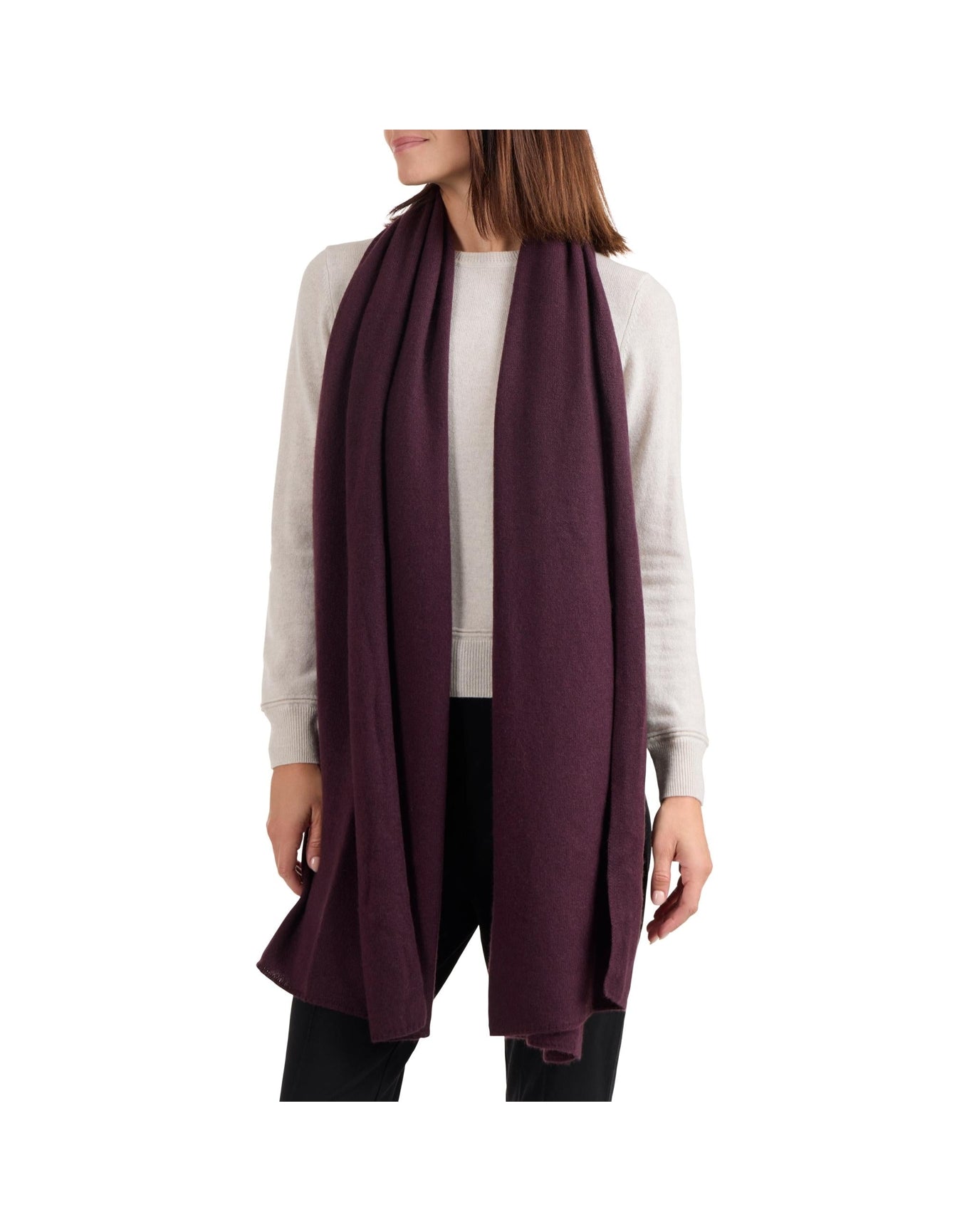 Amicale Cashmere | Women | Wrap | Bordeaux V1
