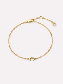 Initial Bracelet - Letter Bracelet | 14K Gold on Sterling Silver