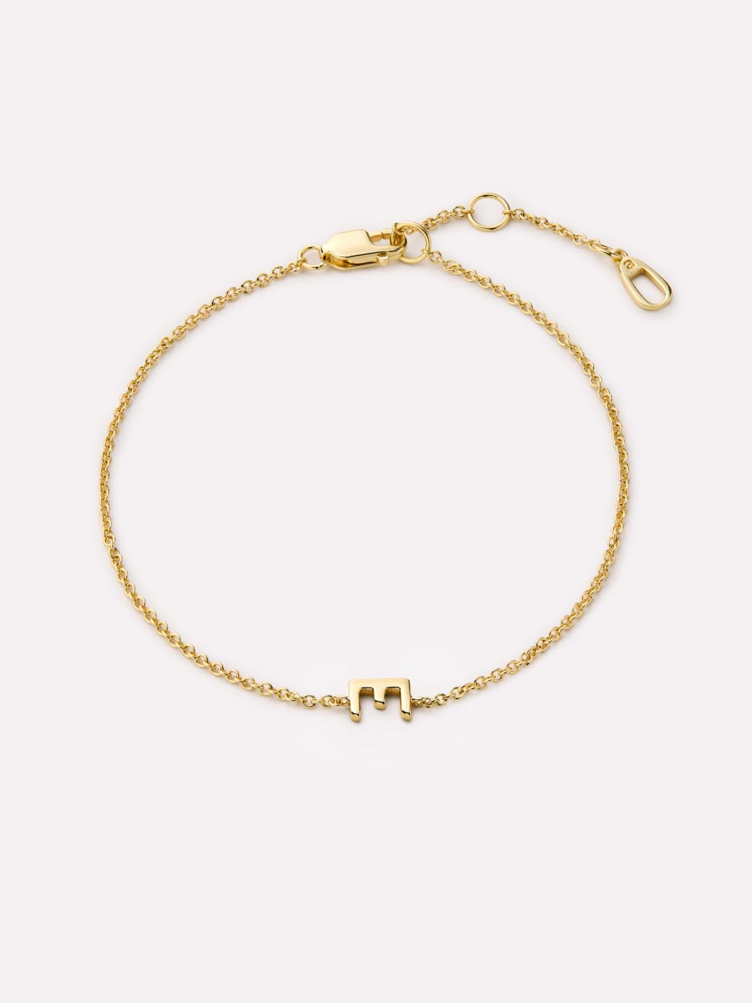 Initial Bracelet - Letter Bracelet | 14K Gold on Sterling Silver