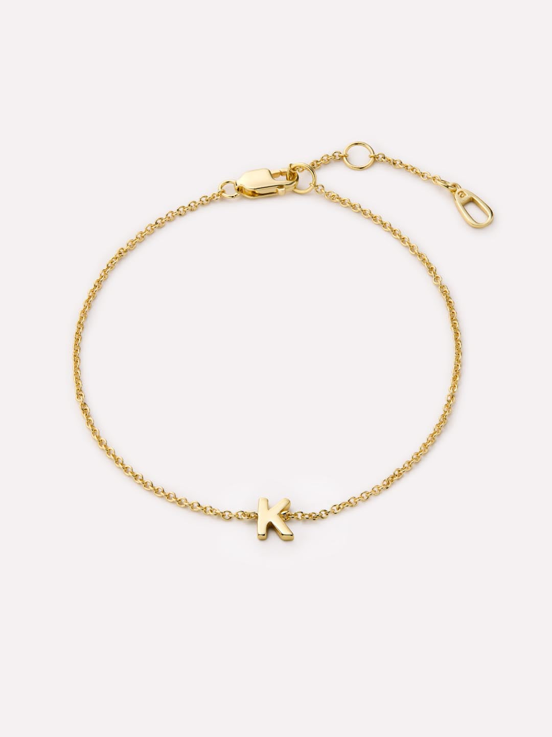 Initial Bracelet - Letter Bracelet | 14K Gold on Sterling Silver