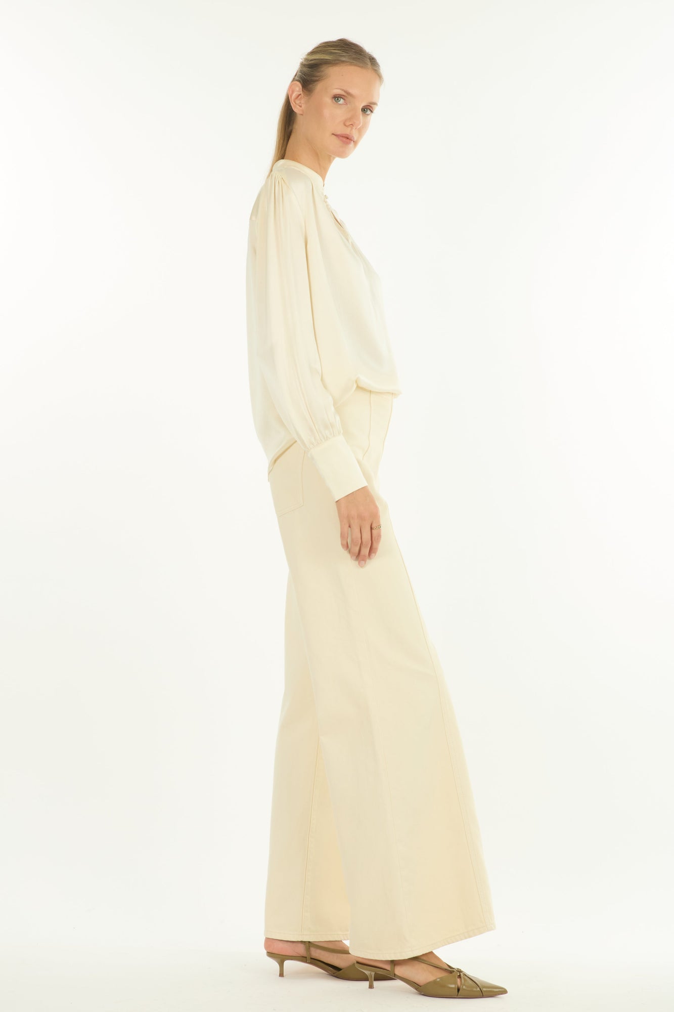 Arden Blouse | Creme
