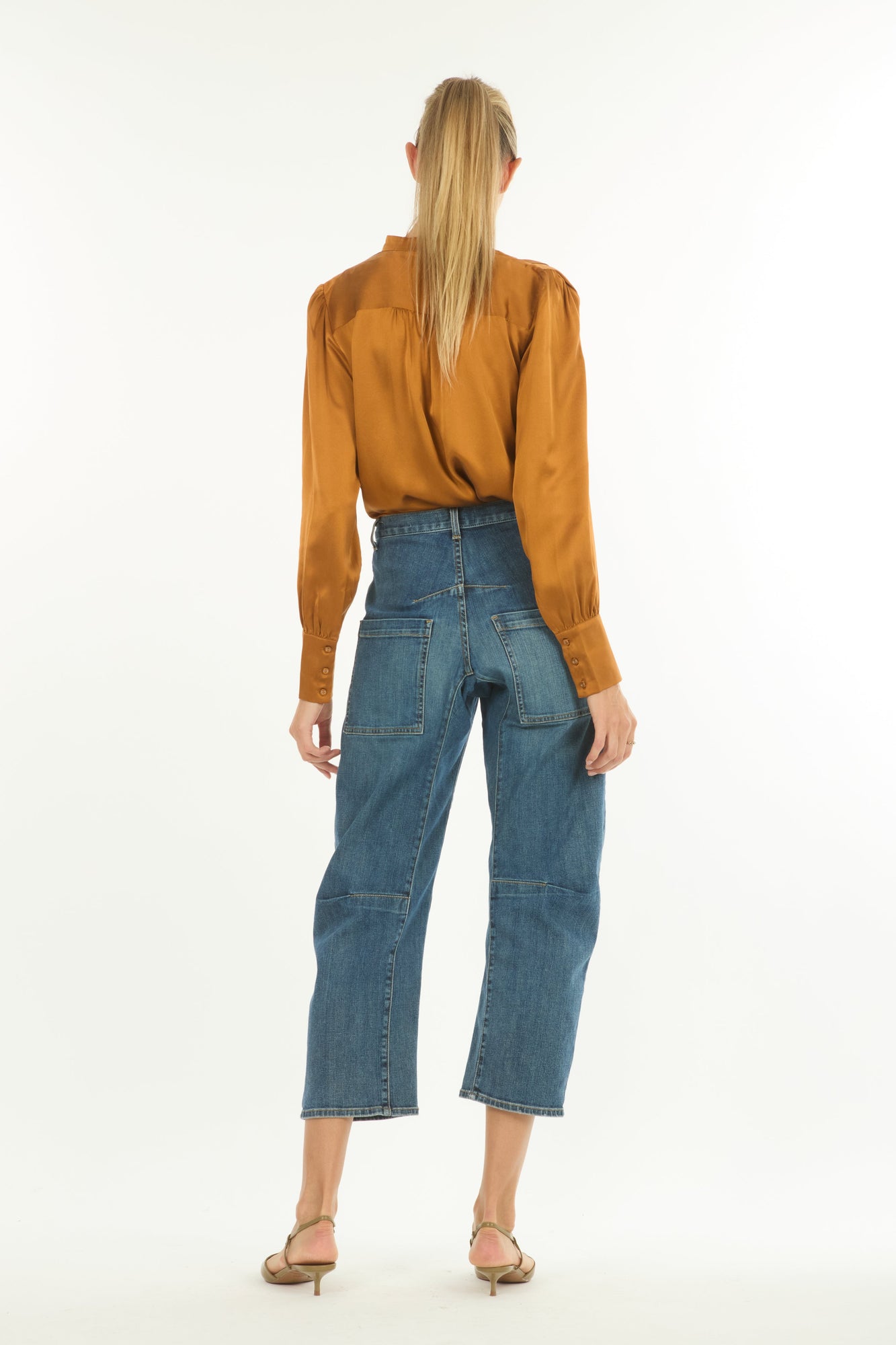 Arden Blouse | Butter Scotch Orange