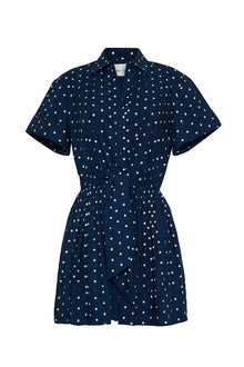 Asbury Mini Dress | Dots Navy