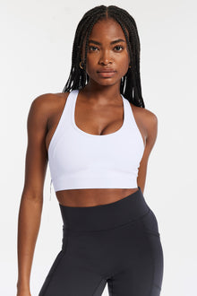 Bandier | Center Stage Bra | White