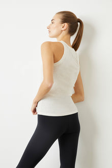 Wesley | Rivington Ribbed Tank | Oatmeal Heather