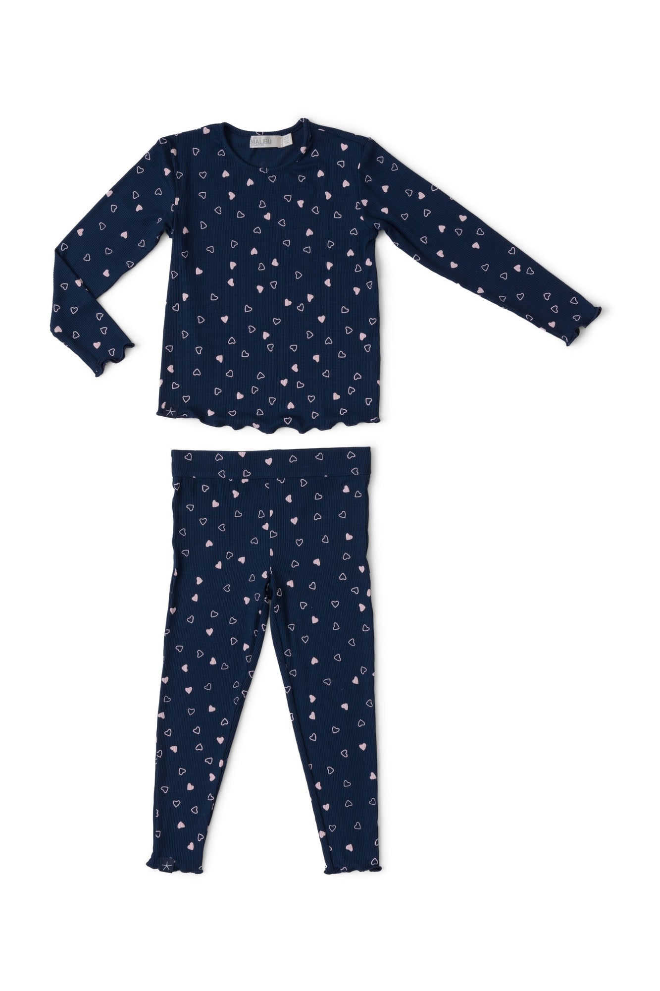 Toddlers | Ultra Soft Rib Set | Marine/Pink Peonie