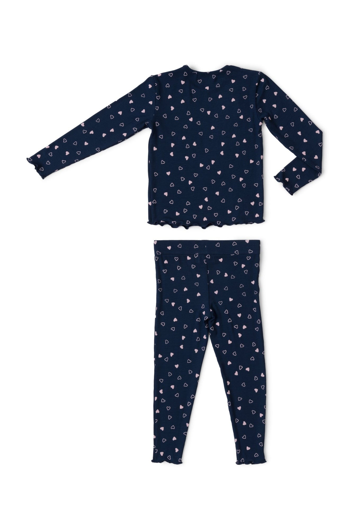 Toddlers | Ultra Soft Rib Set | Marine/Pink Peonie