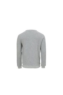 Mens | Malibu Collection Waffle Knit Raglan Pullover | Heather Gray